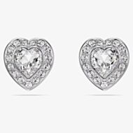 Ariana Grande X Swarovski Capsule White Crystal Heart Stud Earrings 5720859