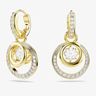 Swarovski Hyperbola Gold Tone Plated Dancing Stone Earrings 5738249