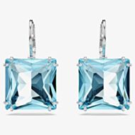 Swarovski Ladies Millenia Blue Square Cut Dropper Earrings 5619472