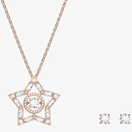 Swarovski Stella Rose Gold Tone Plated Crystal Jewellery Set 5622730