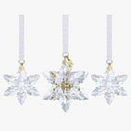 Swarovski Annual Edition Set Of Three Festive Snowflake 2024 Ornaments 5674410