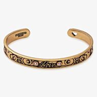ALEX AND ANI Love- Gold Finish Pink Crystal Cuff A17CF01RG