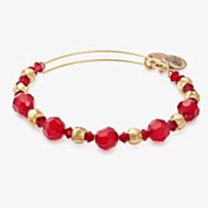 ALEX AND ANI Bloom Gold Finish and Red Crystal Bangle A17EB09SG