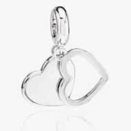 Rosa Lea Two Hearts Dangle Charm AM-2THB012204
