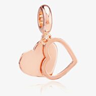 Rosa Lea Two Hearts Dangle Charm AM-2THB012206