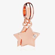 Rosa Lea Double Stars Dangle Charm AM-2THB002906