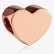 Rosa Lea Rounded Edge Plain Heart Charm AM-2THB001706