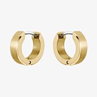 BOSS Odell Gold Tone Small Hoop Earrings 1580655
