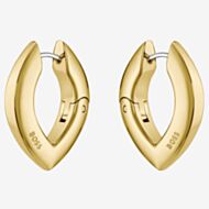 BOSS Fiora Gold Tone Oval Hoop Earrings 1580823
