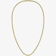 BOSS Mens Gold-Tone 24 Inch Curb Chain Necklace 1580173