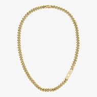 BOSS Kassy Gold Tone 8mm Logo Chain Necklace 1580770