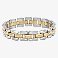 BOSS Violet Two Tone Gold Tone Plated & Stainless Steel Link Bracelet 1580896
