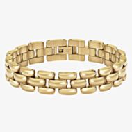 BOSS Violet Yellow Gold Tone Plated Stainless Steel Link Bracelet 1580897