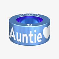 Notch Family Auntie Heart Blue Charm 00009-TU