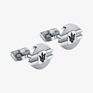 Maserati Gioielli Silver Logo Cufflinks JM223ATK21