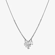 Maanesten Theresa Silver Hammered Charm Necklace 2685C
