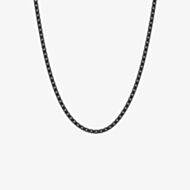 Steel & Barnett Black Stainless Steel Thin Box Chain N-BOX02
