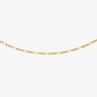 9ct Yellow Gold Diamond-Cut Figaro Chain 1.15.0014