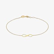 9ct Yellow Gold Adjustable Infinity Bracelet 1.29.8152