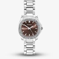 Sekonda Ladies Octaire Brown Dial Crystal Set Bezel Watch 40723