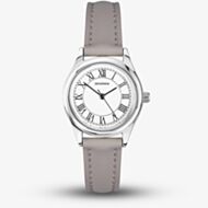 Sekonda Ladies Classic Evans White Dial Grey Leather Strap Watch 40730