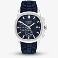 Sekonda Mens Octaire Chronograph Blue Rubber Strap Watch 30276