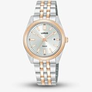 Lorus Two Colour Rose Gold Plated Watch RJ282BX9