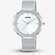 Lorus Ladies Mesh White Dial Watch RG237WX9