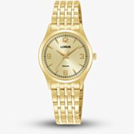 Lorus Ladies Champagne Dial Golden Bracelet Watch RG208ZX9