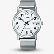 Lorus White & Silver Expandable Watch RG859CX5