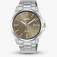 Lorus Mens Sports Brown Dial Bracelet Watch Watch RH951SX9