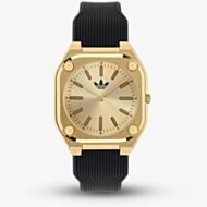 Adidas Unisex City Tech Thin Black & Gold Watch AOFH245022I