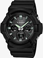 Casio G-Shock Classic Solar Dual Display Black Plastic Strap Watch GAW-100B-1AER