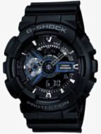 Casio G-Shock Classic Dual Display Chronograph Black Plastic Strap Watch GA-110-1BER