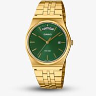 Casio Mens MTP Retro Green Dial Watch MTP-B146G-3AVEF