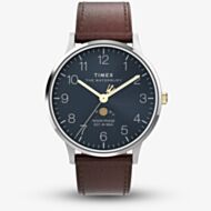 Timex Mens Waterbury Moon Phase Brown Watch TW2W75600