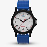 Timex Mens Main Street NASA Artemis Blue Rubber Strap Watch TW2Y13100