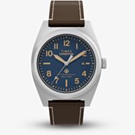 Timex Mens Expedition Capstone Brown Leather Strap Watch TW2Y30600