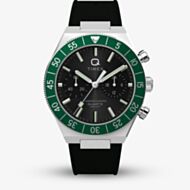 Timex Mens Q Continental Chronograph Black Dial Watch TW2Y56100