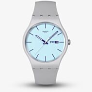 Swatch Blueberry Sky Grey & Blue Watch SO29M702