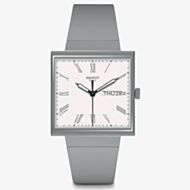 Swatch What If Square Grey Watch SO34M700