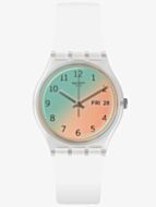 Swatch Unisex Ultrasoleil Ombre Effect Rubber Strap Watch GE720