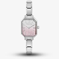 Nomination Paris Silver Pink Ombre Glitter Dial Watch 076037/034