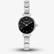 Nomination Time Stainless Steel & Black Oval Dial Watch 076038/012