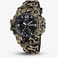 Calypso Mens X-Trem Brown Camouflage Dual Display Watch K5855/1