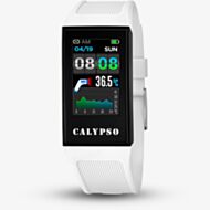Calypso Mens White Rubber Strap Smart Watch K8501/1