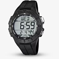Calypso Mens Urban Digital Black Rubber Strap Watch K5607/6