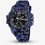 Calypso Mens X Trem Blue Camouflage Dual Display Watch K5855/2