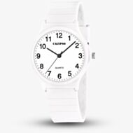 Calypso Ladies Easy Time White Plastic Strap Watch K5880/1