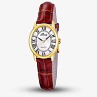 Lotus Ladies 2Gether Gold Plated Red Leather Strap Watch L19019/1